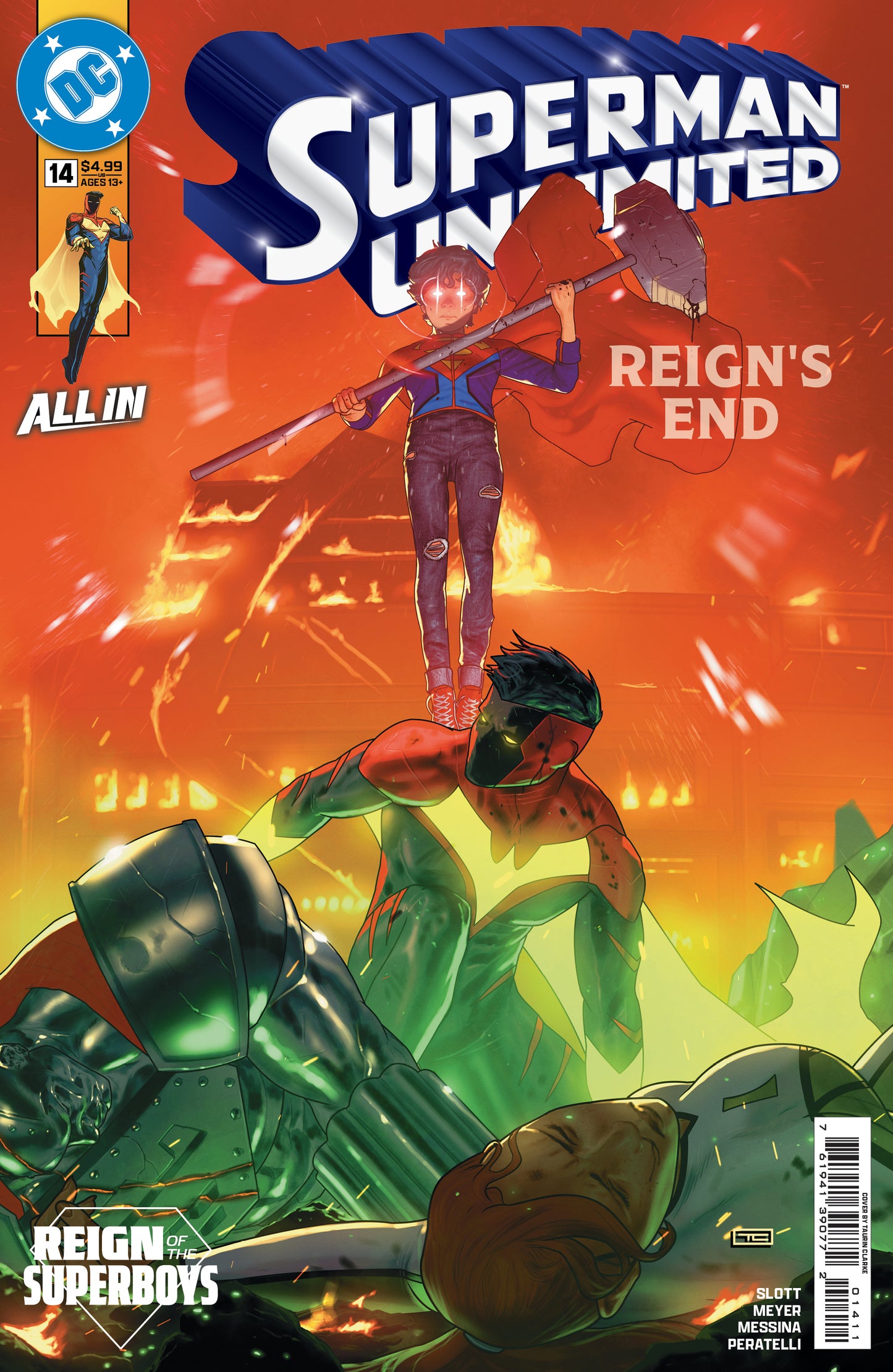 SUPERMAN UNLIMITED #14 CVR A TAURIN CLARKE (THE REIGN OF THE SUPERBOYS)