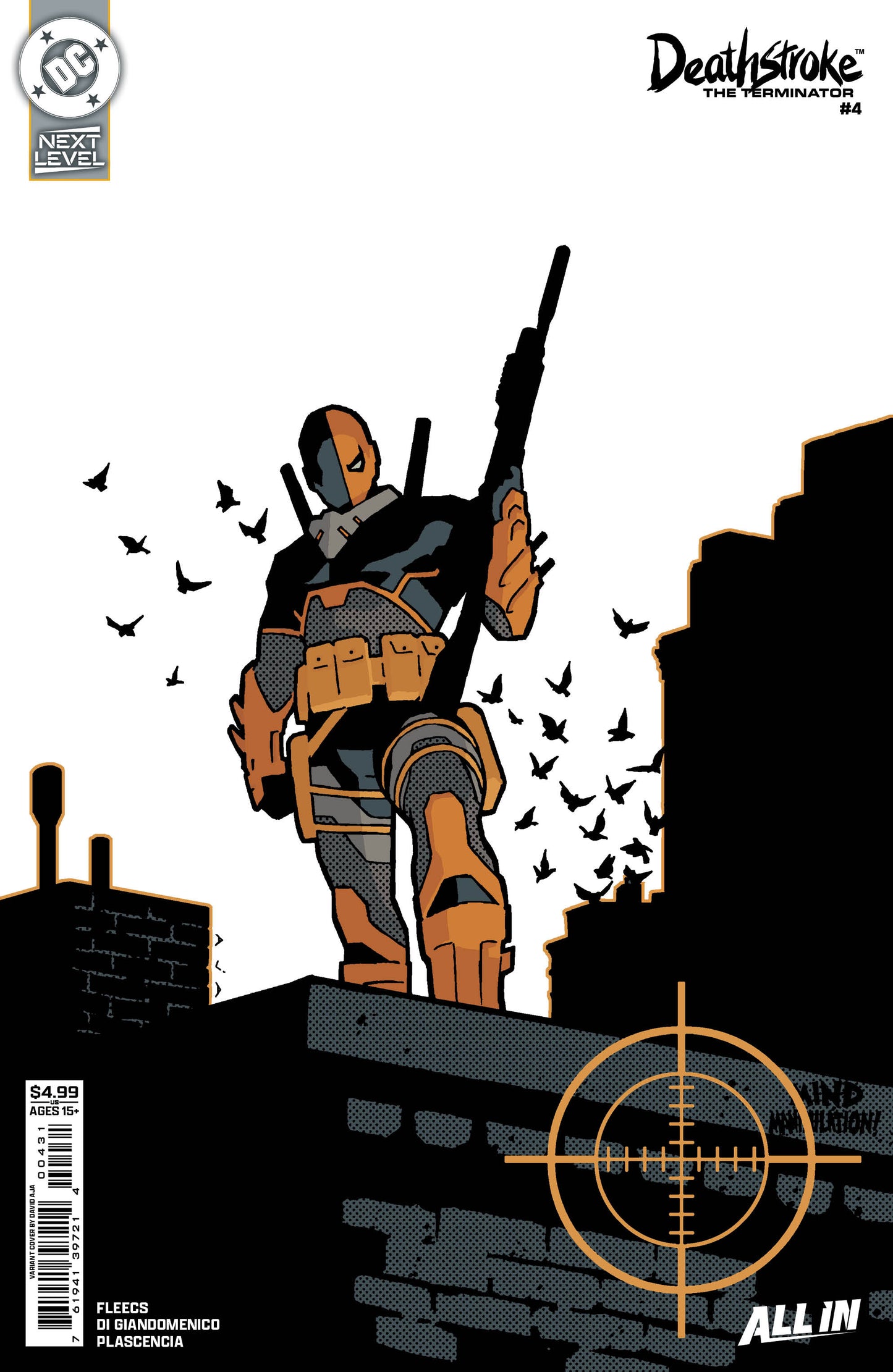 DEATHSTROKE THE TERMINATOR #4 CVR C DAVID AJA CARD STOCK VAR