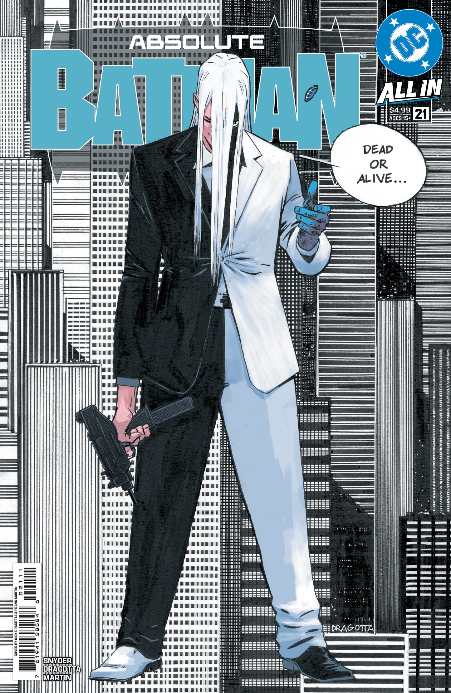 ABSOLUTE BATMAN #21 CVR A NICK DRAGOTTA TWO-FACE