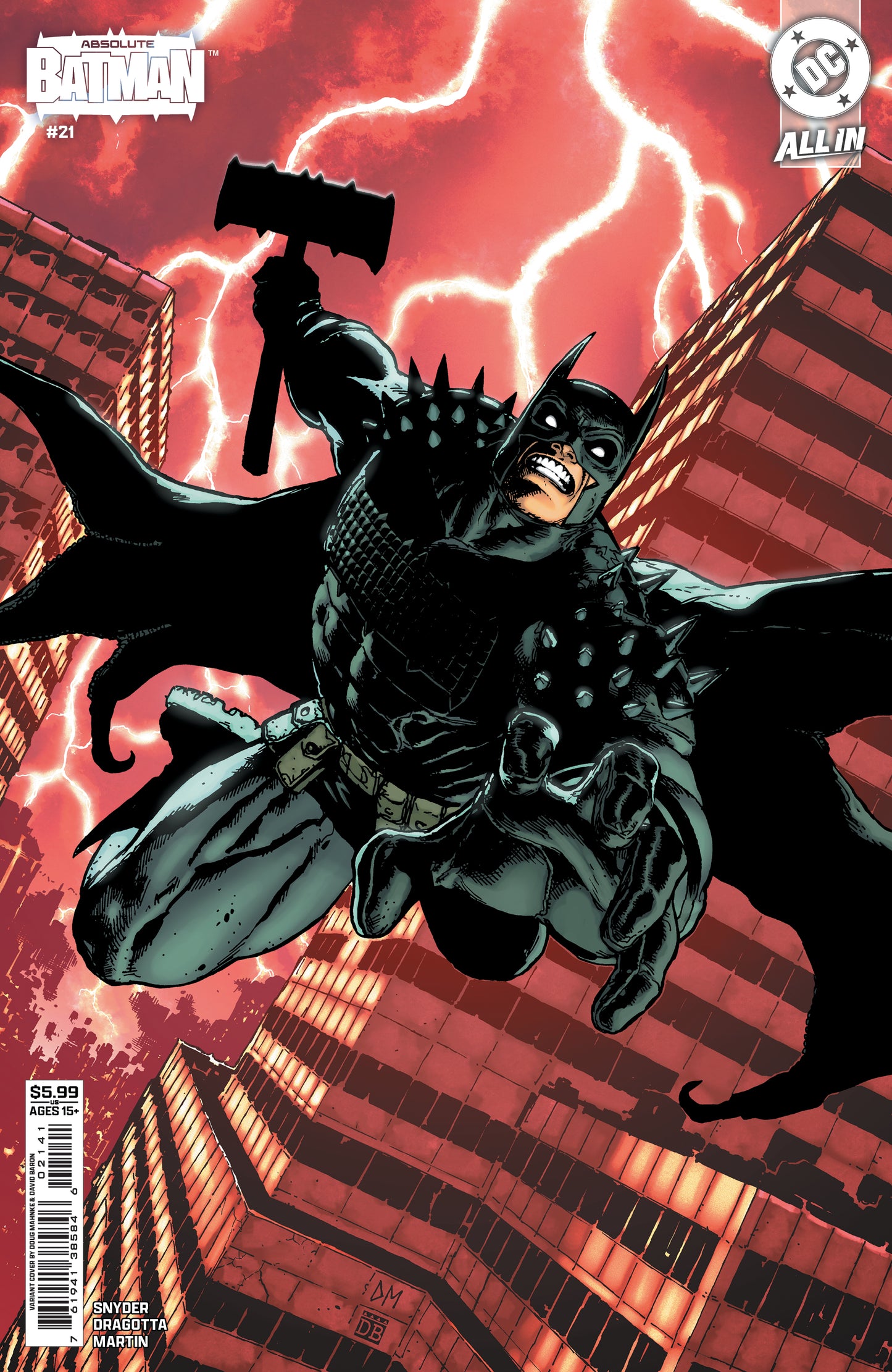 ABSOLUTE BATMAN #21 CVR D DOUG MAHNKE CARD STOCK VAR