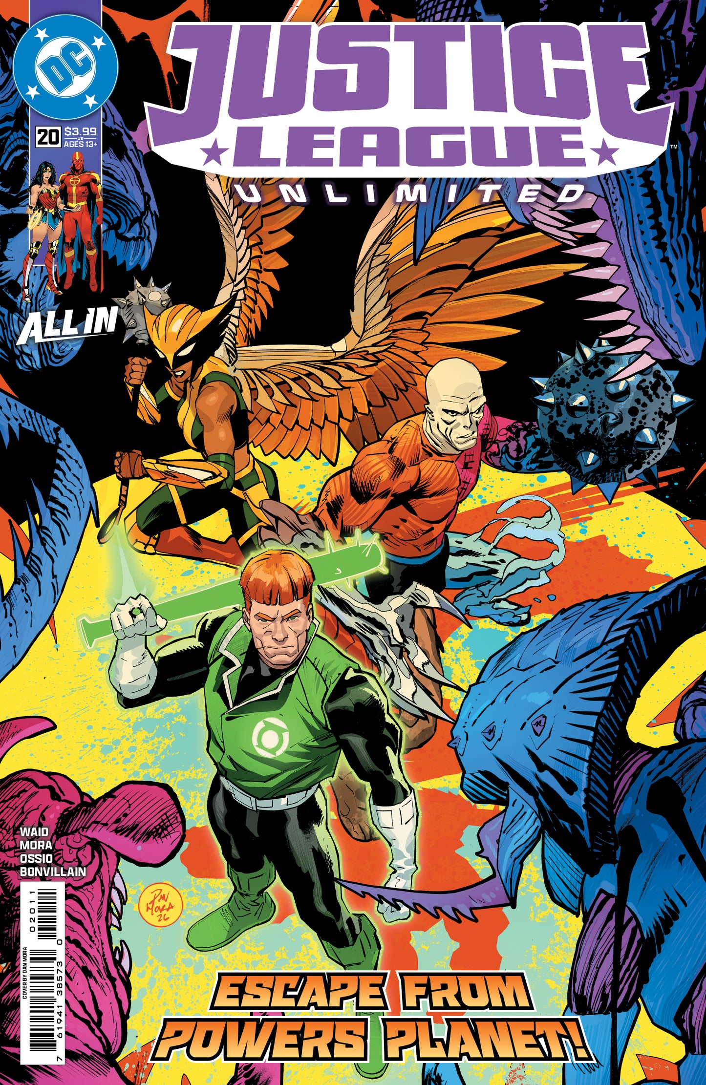 JUSTICE LEAGUE UNLIMITED #20 CVR A DAN MORA
