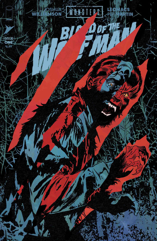 UNIVERSAL MONSTERS BLOOD OF THE WOLF MAN #1 (OF 4) CVR I MICHAEL WALSH DIE CUT FOIL REVEAL VAR