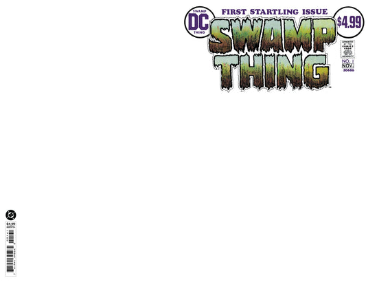 SWAMP THING #1 FACSIMILE EDITION CVR D BLANK CARD STOCK VAR