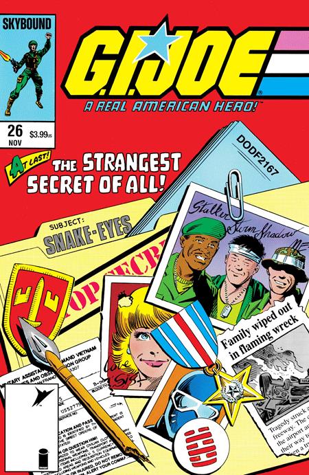 GI JOE A REAL AMERICAN HERO #26 HAMA FILES EDITION CVR C MIKE ZECK & BOB WIACEK FOIL VAR