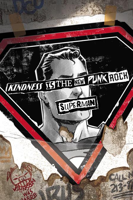 SUPERMAN #34 CVR F DAVE JOHNSON PUNK ROCK CARD STOCK VAR (DC K.O.)