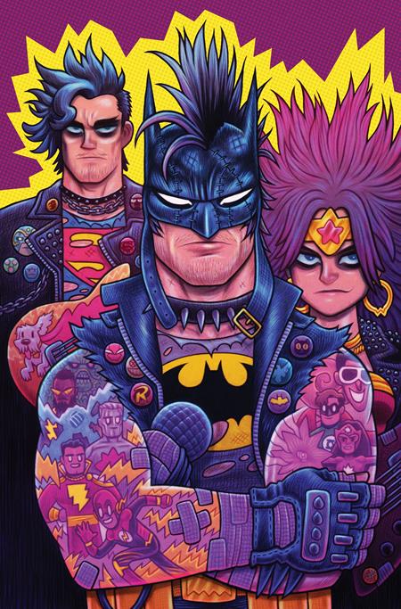 JUSTICE LEAGUE UNLIMITED #15 CVR G DAN HIPP PUNK ROCK CARD STOCK VAR (DC K.O.)