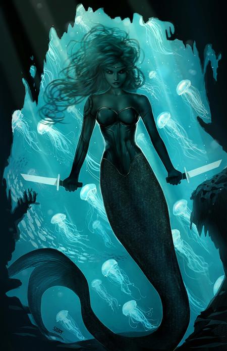 AQUAMAN #13 CVR B NATHAN SZERDY CARD STOCK VAR