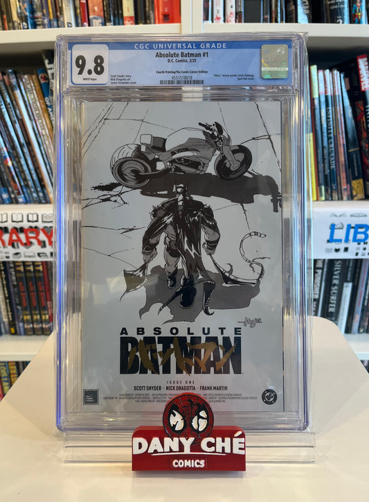 ABSOLUTE BATMAN #1 CGC 9.8 GOLD FOIL "AKIRA" JAVI FERNANDEZ HOMAGE SKETCH VAR