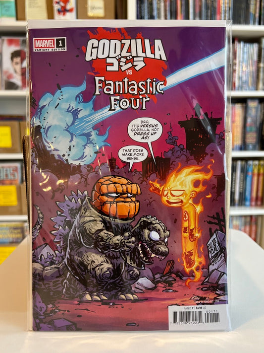 Godzilla Vs Fantastic Four #1 (Skottie Young Var)