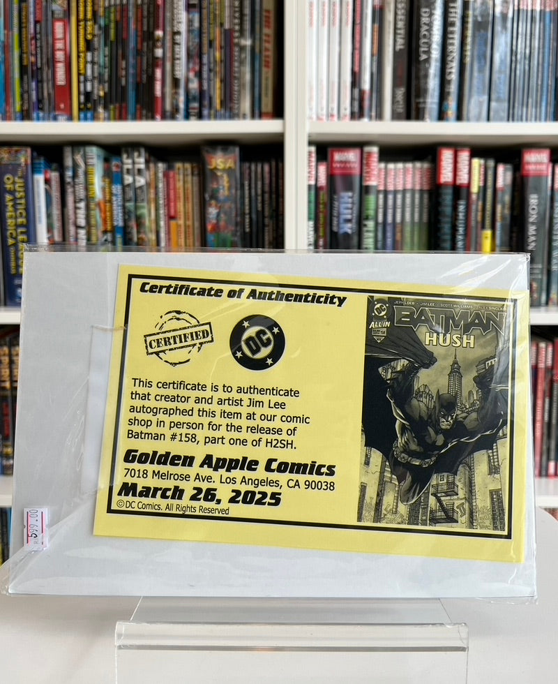 Batman #158 SIGNED by JIM LEE (H2SH Bat Symbol - Launch Party Glow-in-the-Dark Foil)