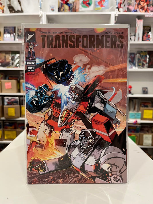 TRANSFORMERS #1 Tenth Printing Cvr J Bressan & Lucas Starscream Connecting Var