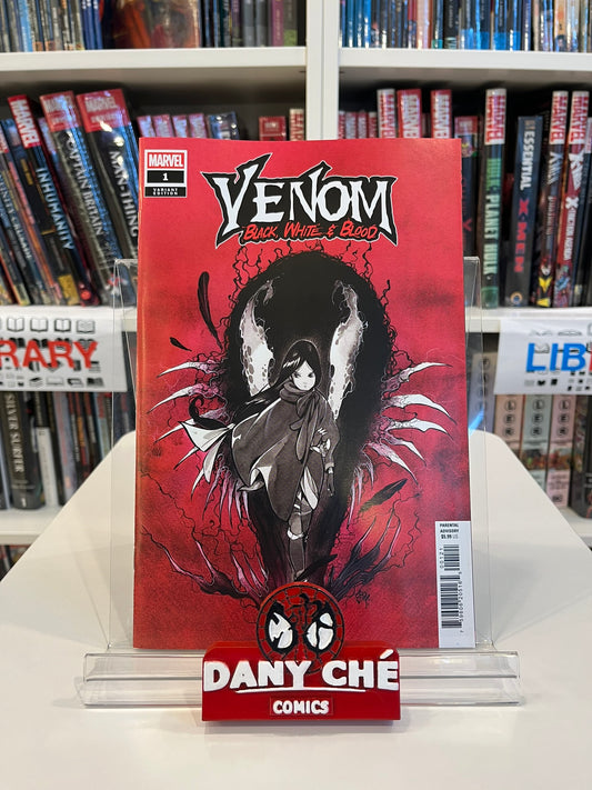 VENOM: BLACK, WHITE & BLOOD #1 (PEACH MOMOKO VAR)