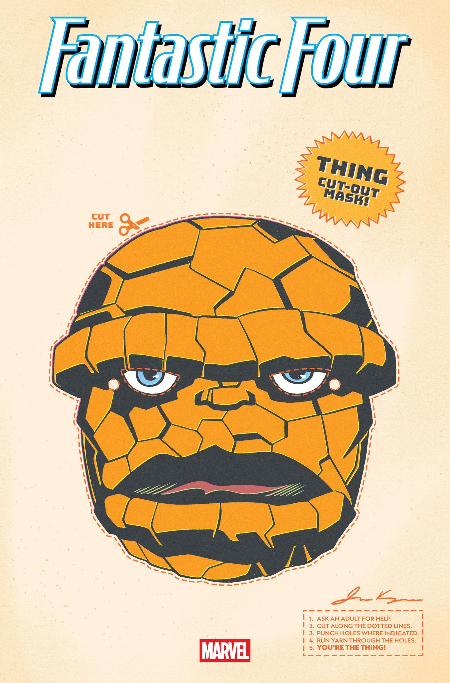 FANTASTIC FOUR #3 RETRO HALLOWEEN MASK VAR [DOOM]