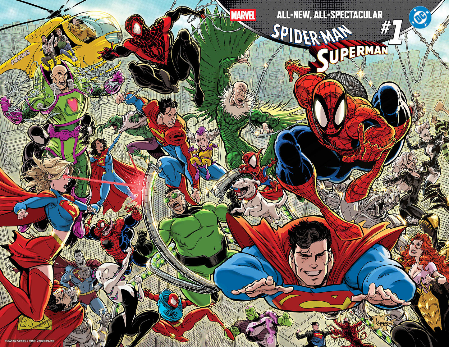 MARVEL/DC: SPIDER-MAN/SUPERMAN #1 KAARE ANDREWS WRAPAROUND VAR