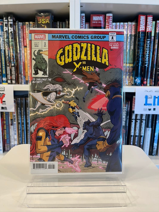 Godzilla vs. X-Men #1 (Paolo Rivera - Godzilla King of the Monsters Homage Var)