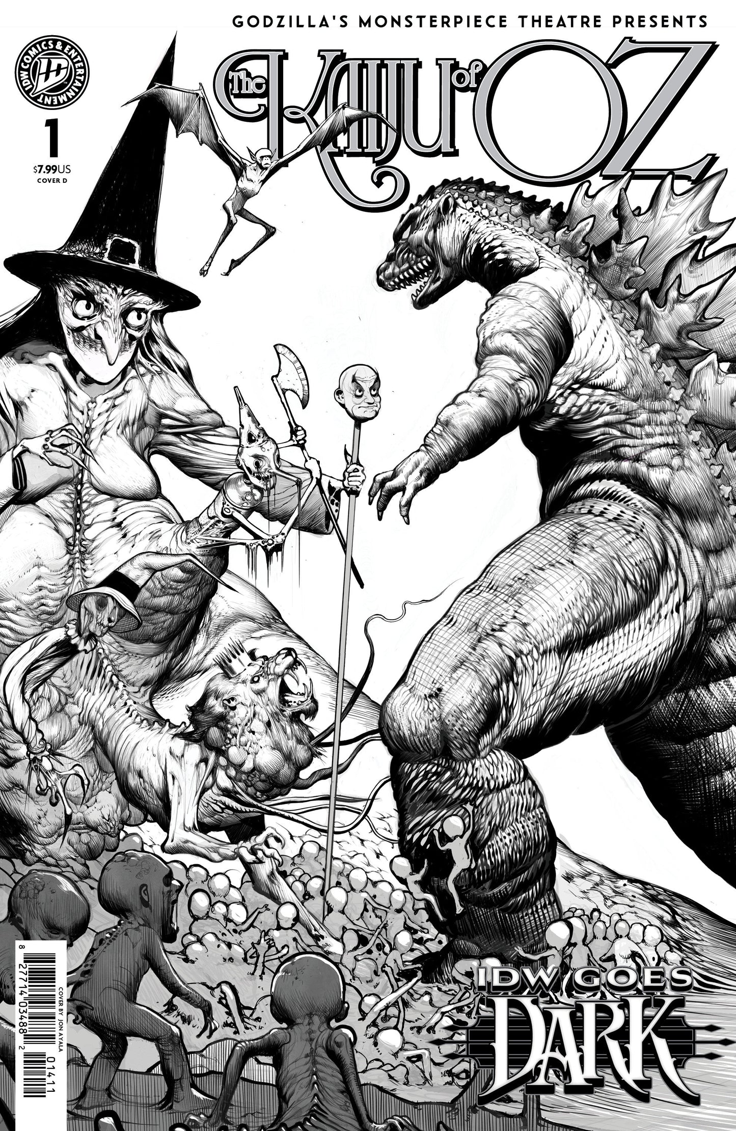 Godzillas Monsterpiece Theatre Presents: The Kaiju of Oz AYALA IDW GOES DARK VAR