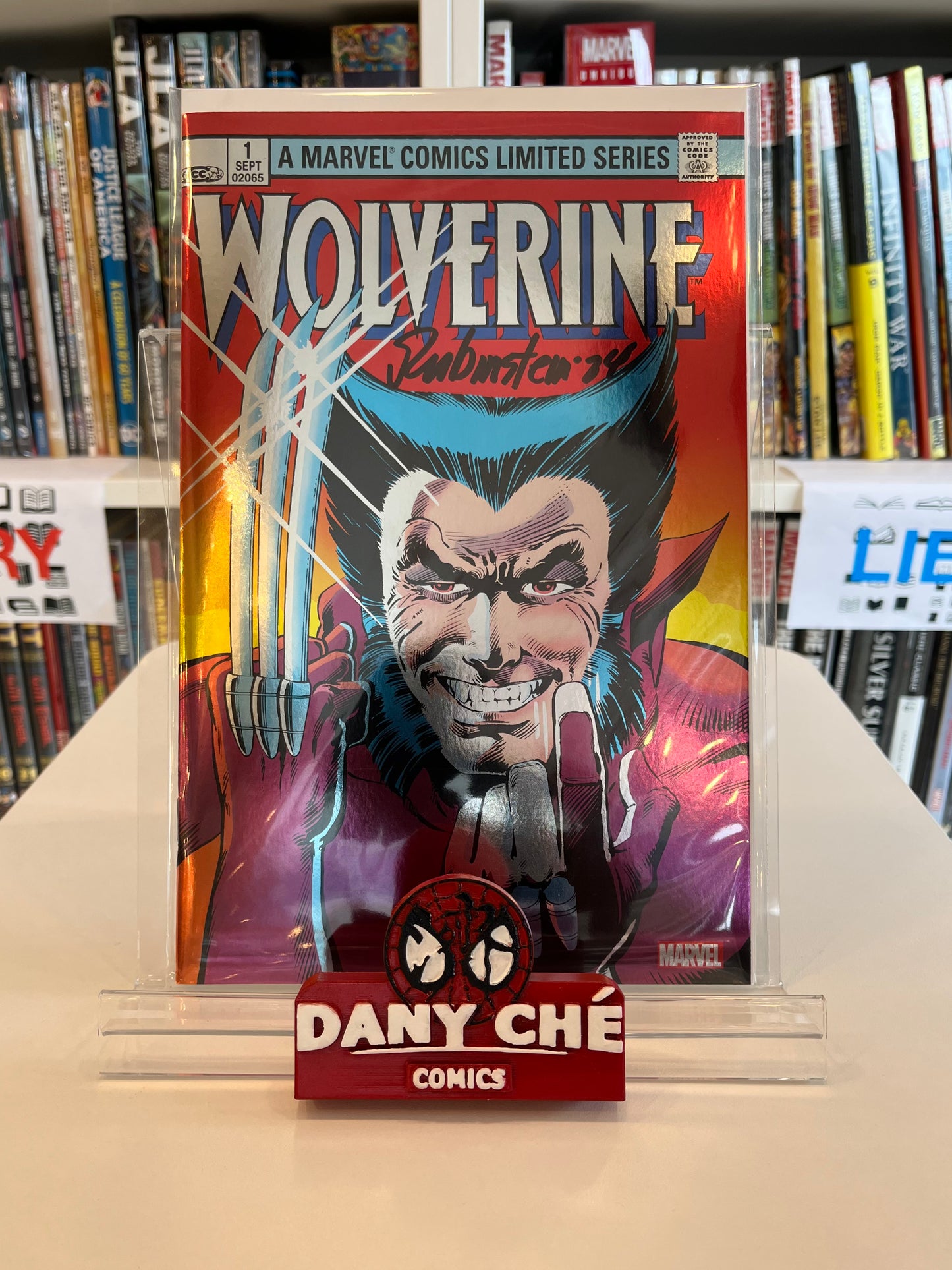 WOLVERINE #1 (2023 FACSIMILE FOIL VAR)(SIGNED BY JOE RUBINSTEIN)