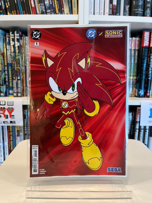 DC X Sonic The Hedgehog #1 (2nd Printing Flash Card Var)