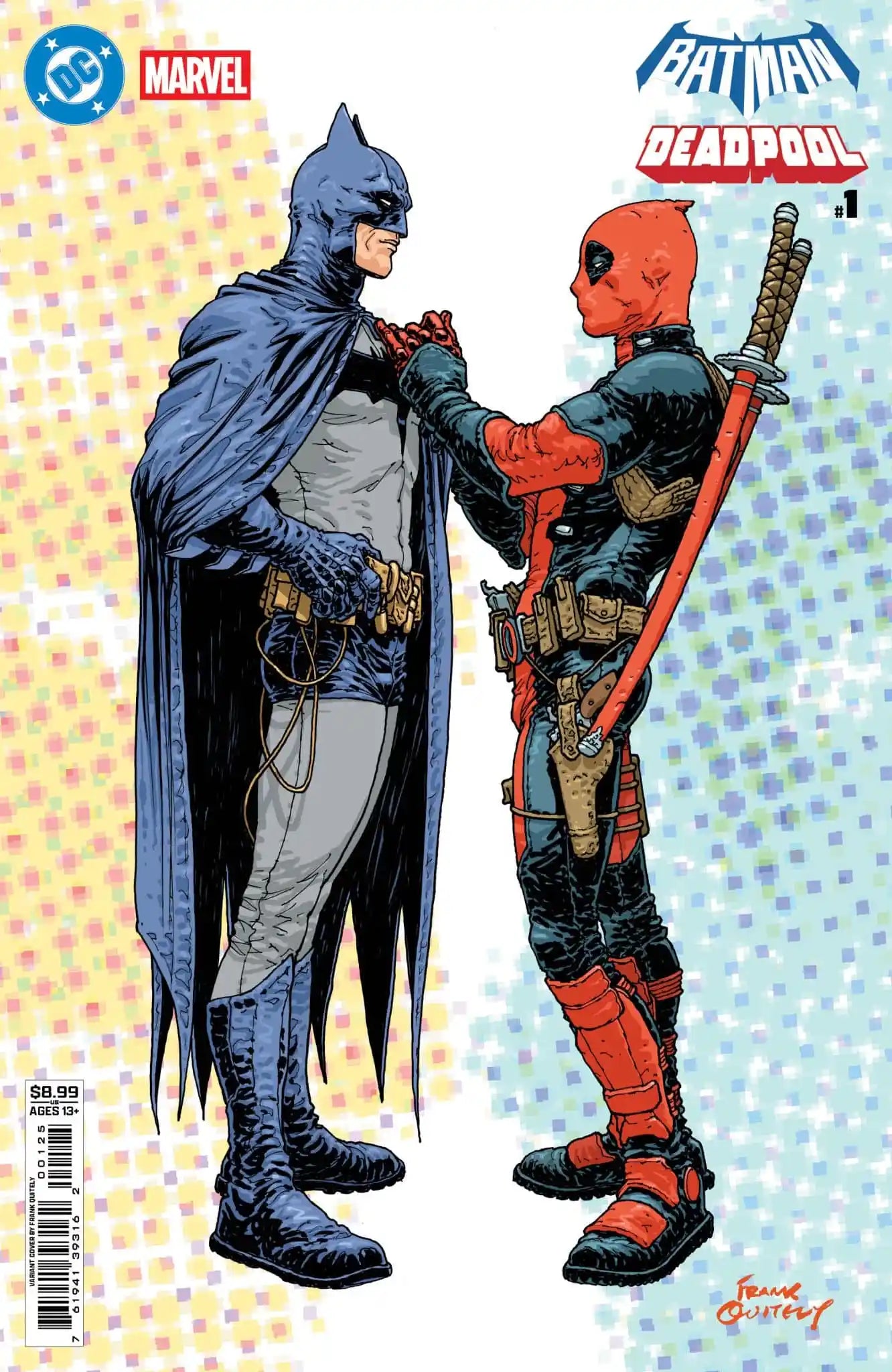 DC MARVEL BATMAN DEADPOOL #1 (ONE SHOT) CVR N FRANK QUITELY VAR