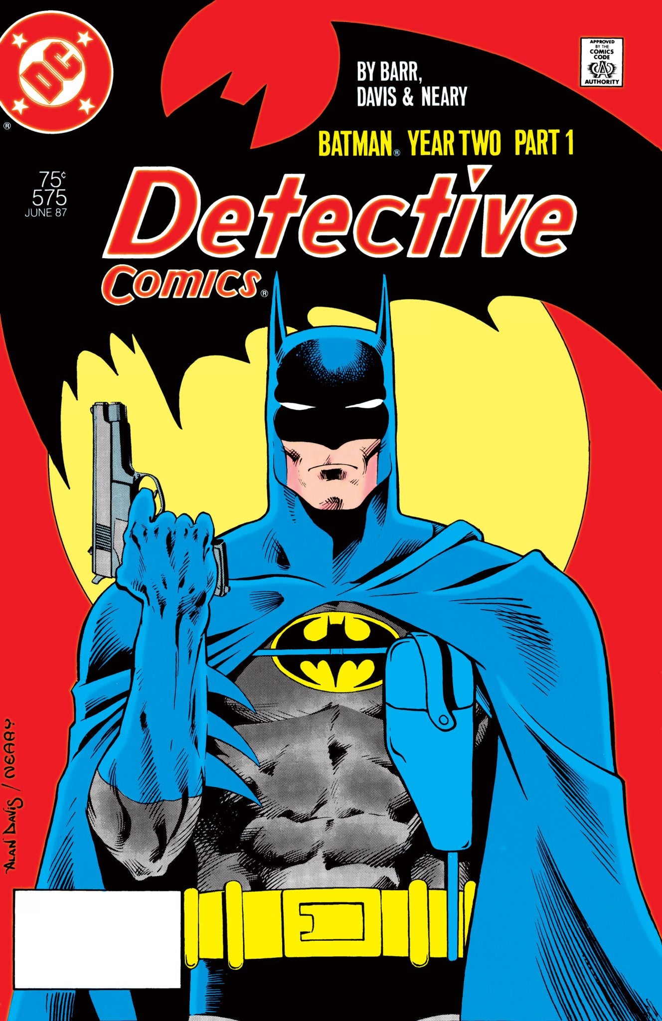DETECTIVE COMICS #575 FACSIMILE EDITION CVR B ALAN DAVIS FOIL VAR (YEAR TWO PART 1 OF 4)