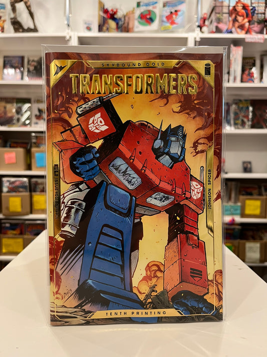 TRANSFORMERS #1 Cvr A Optimus Prime Gold Foil Emboss
