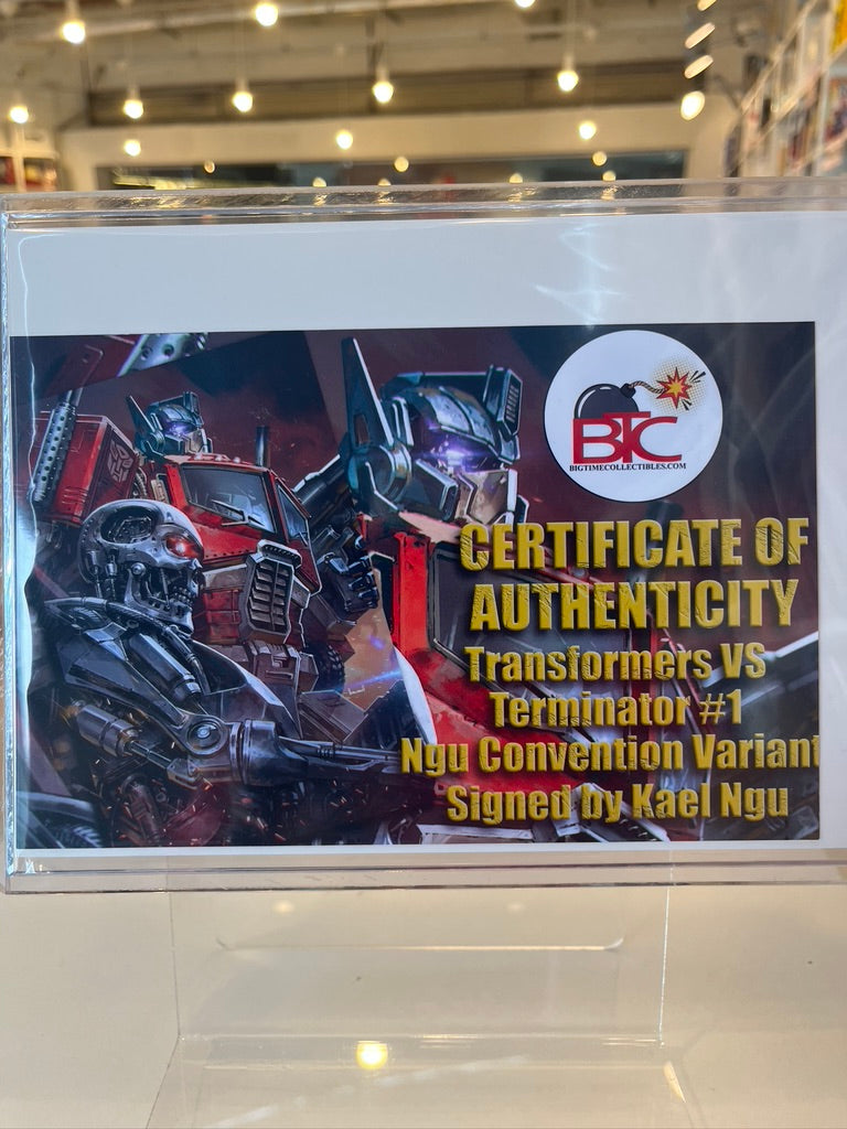 Transformers vs Terminator #1 SINGED by Kael Ngu with COA