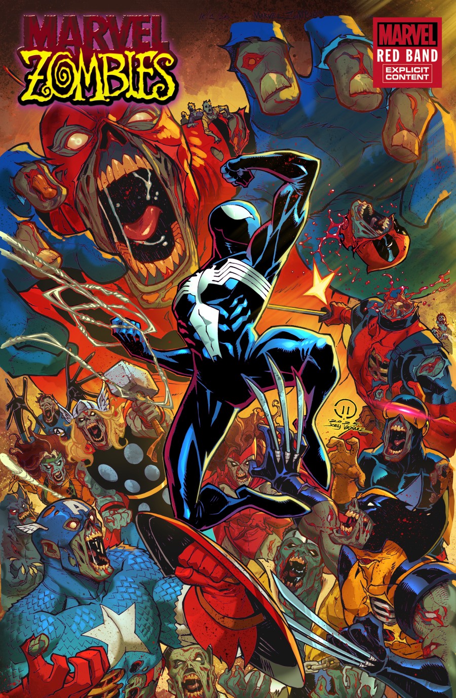 MARVEL ZOMBIES: RED BAND #5 JOEY VASQUEZ VAR [POLYBAGGED]