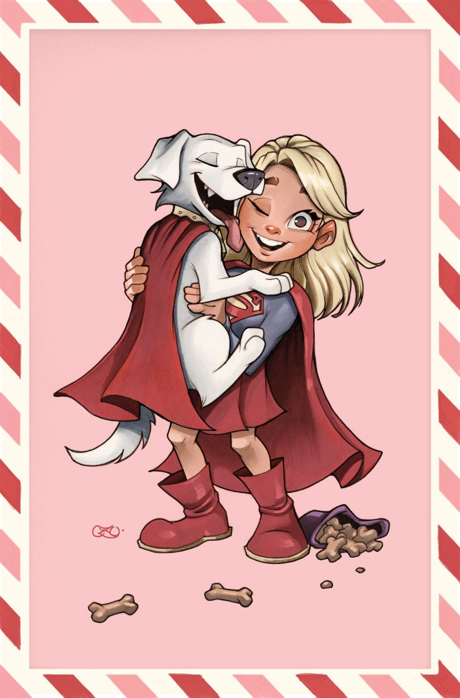 SUPERGIRL #10 CVR E CHRISSIE ZULLO VALENTINES DAY CARD STOCK VAR