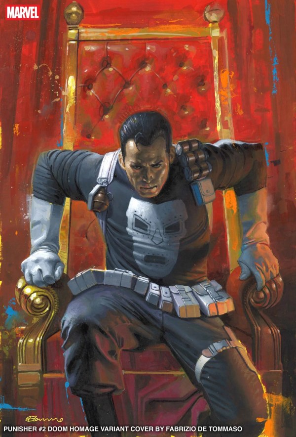 PUNISHER #2 FABRIZIO DE TOMMASO DOOM HOMAGE VAR