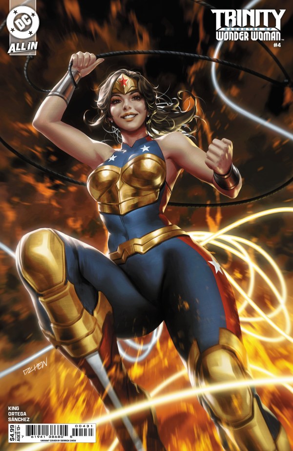 TRINITY DAUGHTER OF WONDER WOMAN #4 (OF 6) CVR B DERRICK CHEW CARD STOCK VAR