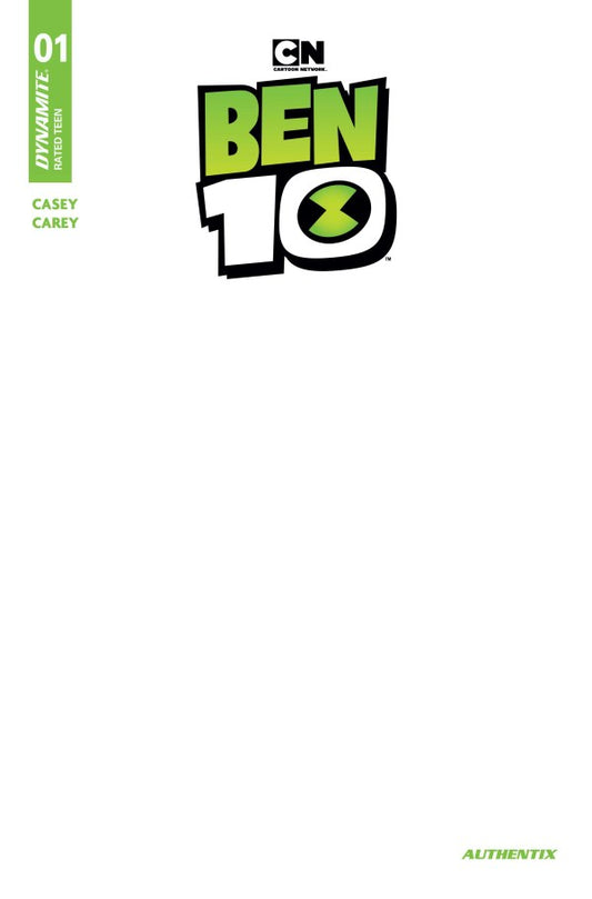 BEN 10 #1 CVR F BLANK AUTHENTIX VAR