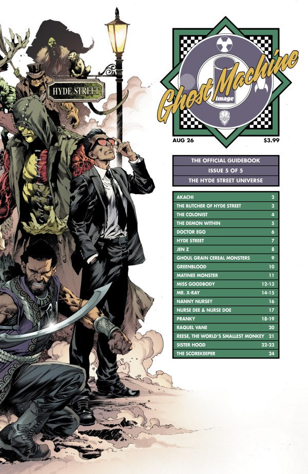 GHOST MACHINE THE OFFICIAL GUIDEBOOK #5 (OF 5) CVR C IVAN REIS & DANNY MIKI WRAPAROUND VAR