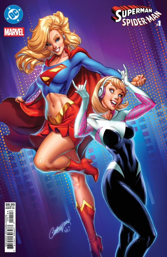 DC MARVEL SUPERMAN SPIDER-MAN #1 (ONE-SHOT) CVR N  J.SCOTT CAMPBELL VAR