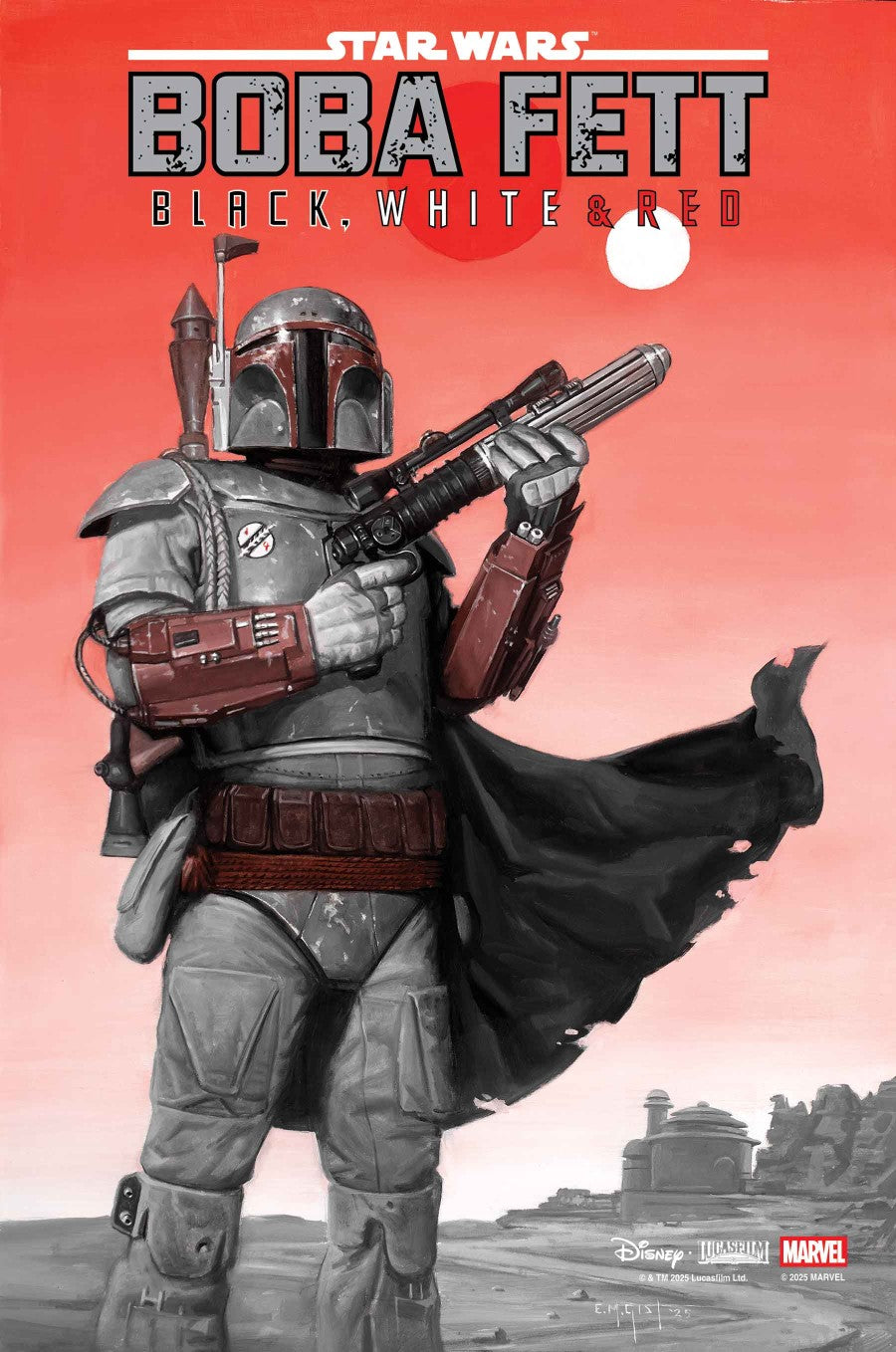 STAR WARS: BOBA FETT - BLACK, WHITE & RED #3 MAIN CVR