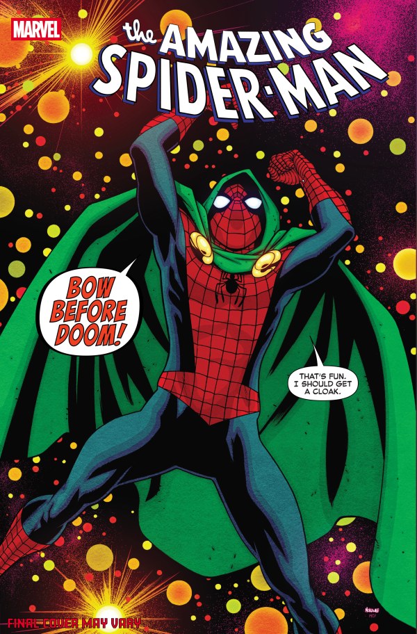 AMAZING SPIDER-MAN #23 MIKE MCKONE DOOM HOMAGE VAR