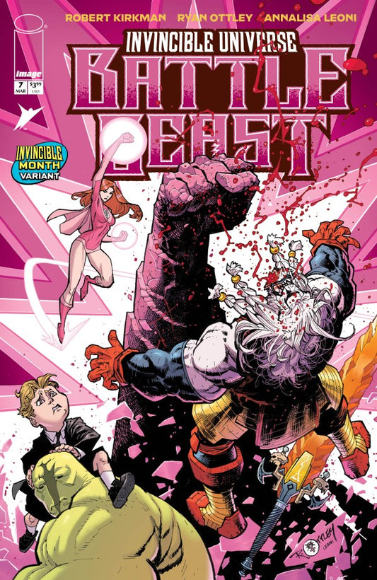 INVINCIBLE UNIVERSE BATTLE BEAST #7 CVR H RYAN OTTLEY & ANNALISA LEONI INVINCIBLE TEAM UP VAR