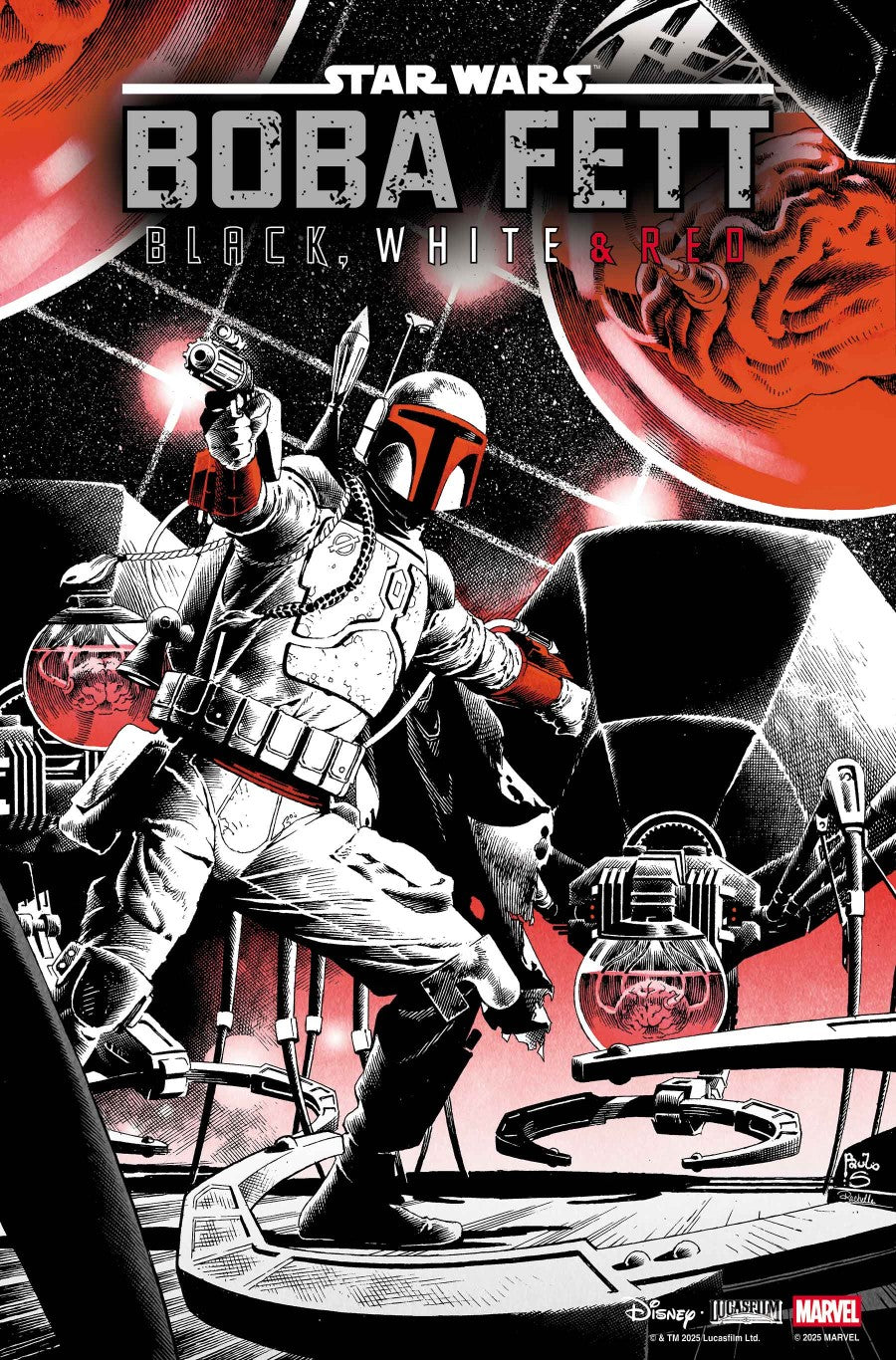 STAR WARS: BOBA FETT - BLACK, WHITE & RED #3 PAULO SIQUEIRA VAR