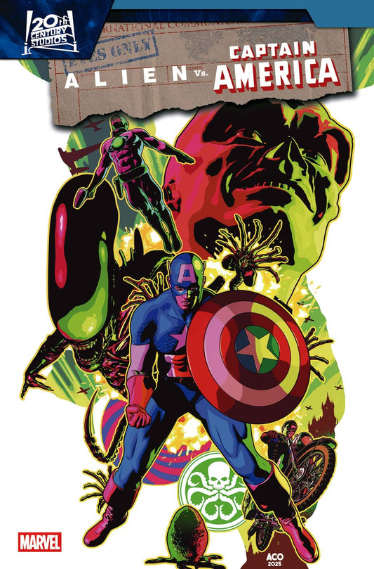 ALIEN VS. CAPTAIN AMERICA #3  ACO VAR