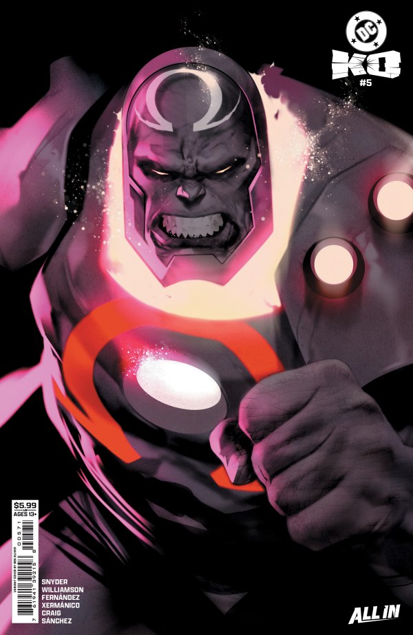 DC K.O. #5 (OF 5) CVR F BEN OLIVER FACE-OFF CARD STOCK VAR