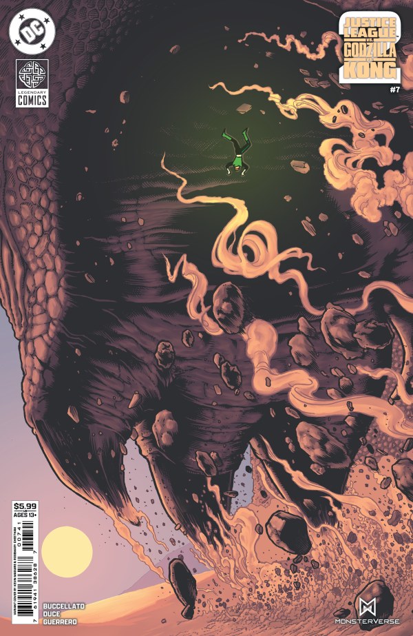 JUSTICE LEAGUE VS GODZILLA VS KONG 2 #7 (OF 7) CVR B KEVIN MAGUIRE CARD STOCK VAR