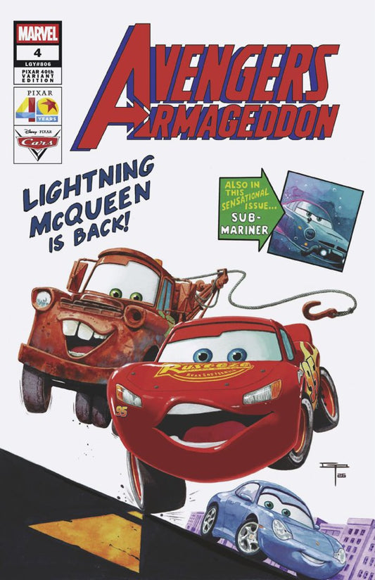 AVENGERS: ARMAGEDDON #4 PETE WOODS PIXAR 40TH VAR