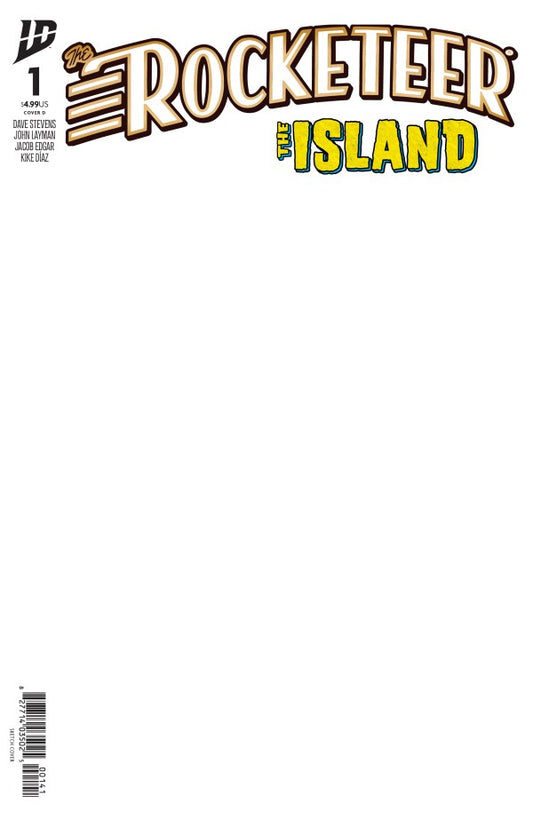 THE ROCKETEER: THE ISLAND #1 BLANK SKETCH VAR