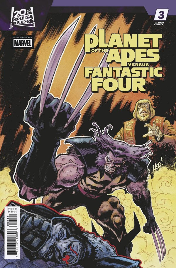 PLANET OF THE APES VS. FANTASTIC FOUR #3 SCOTT HEPBURN VERSUS VAR