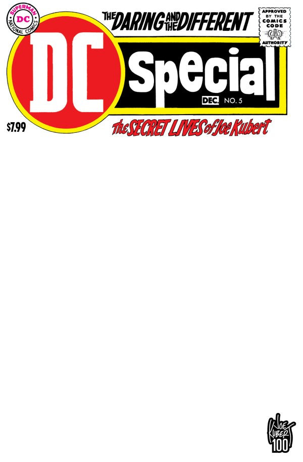 DC SPECIAL #5 FACSIMILE EDITION CVR C BLANK CARD STOCK VAR