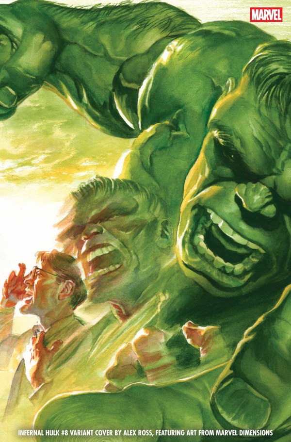 INFERNAL HULK #8 ALEX ROSS MARVEL DIMENSIONS VAR