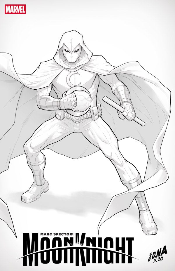 MARC SPECTOR: MOON KNIGHT #3 DAVID NAKAYAMA COLOR BLOCK WHITE VAR