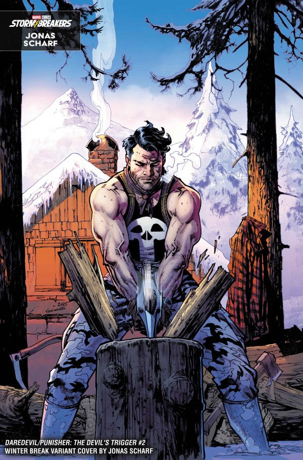 DAREDEVIL/PUNISHER: THE DEVIL'S TRIGGER #2 JONAS SCHARF WINTER BREAK VARIANT