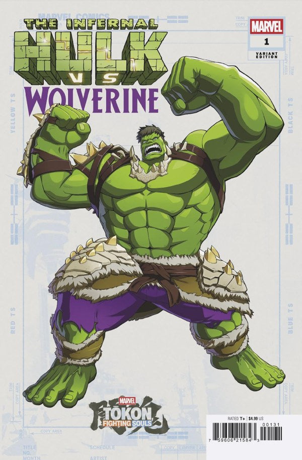 INFERNAL HULK VS. WOLVERINE #1 MARVEL TOKON: FIGHTING SOULS VAR