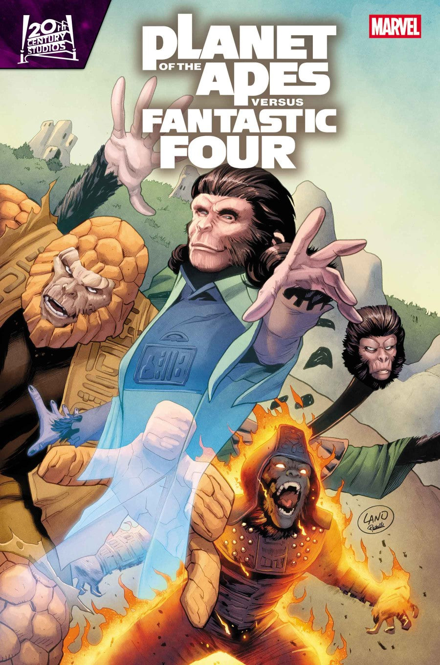 PLANET OF THE APES VS. FANTASTIC FOUR #2 MAIN CVR