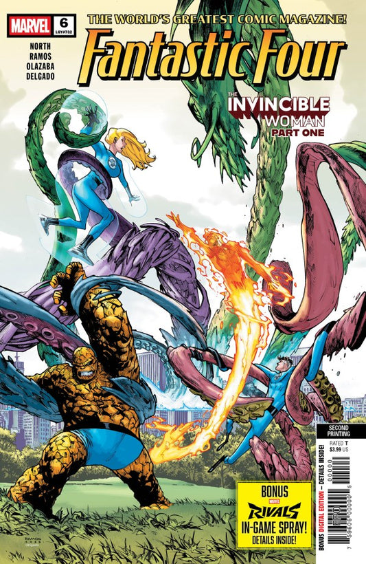 FANTASTIC FOUR #6 HUMBERTO RAMOS 2ND PRINTING VAR